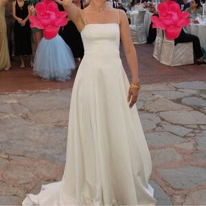 Reformation Elena Satin Ivory Wedding Dress (NEW)